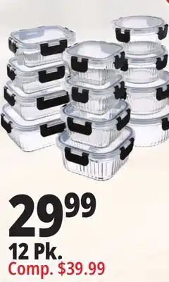 Ocean State Job Lot 12 Pk. Glass Containers offer
