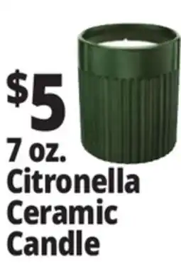 Ocean State Job Lot Citronella Ceramic Candle, 7 oz offer
