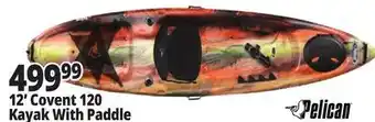 Ocean State Job Lot Pelican Covert Angler Kayak w/ Paddle offer