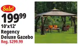 Ocean State Job Lot Regency II 10' x 12' Gazebo with Netting Brown offer