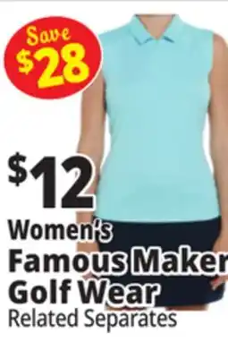 Ocean State Job Lot Women's Famous Maker Golf Wear Related Separates offer