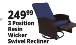 Ocean State Job Lot 3 Position Swivel Recliner Chair offer