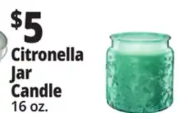 Ocean State Job Lot Citronella Jar Candle offer