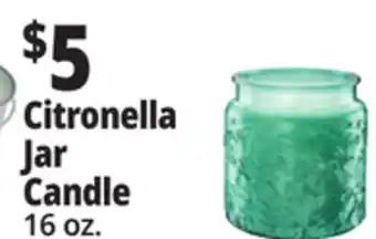 Ocean State Job Lot Citronella Jar Candle offer
