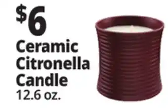 Ocean State Job Lot Ceramic Citronella Candle offer