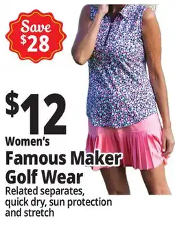 Ocean State Job Lot Women's Famous Maker Golf Wear offer