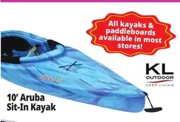 Ocean State Job Lot KL Outdoor Aruba 10' Sit-In Kayak Ocean Berry offer