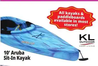 Ocean State Job Lot KL Outdoor Aruba 10' Sit-In Kayak Ocean Berry offer