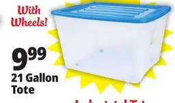 Ocean State Job Lot Gracious Living Stackable Storage Tote with Wheels 80 L offer