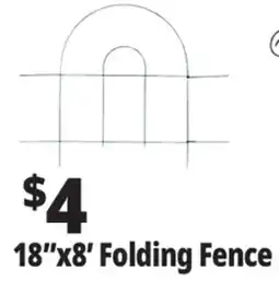 Ocean State Job Lot Tiller & Rowe Folding Green Wire Fence 18 offer
