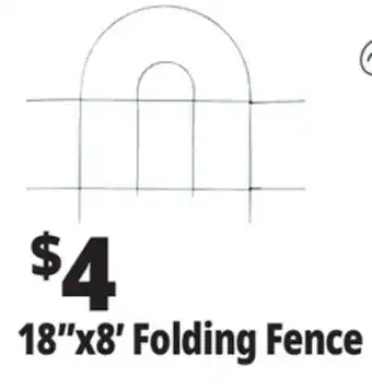 Ocean State Job Lot Tiller & Rowe Folding Green Wire Fence 18 offer