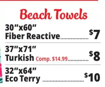 Ocean State Job Lot Beach Towels offer