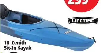 Ocean State Job Lot Lifetime Zenith 10' Sit-In Kayak offer