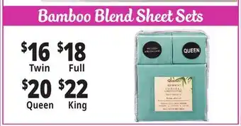 Ocean State Job Lot Bamboo Blend Sheet Sets offer