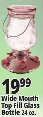 Ocean State Job Lot Perky Pet Top Fill Glass Hummingbird Feeder 24 oz offer