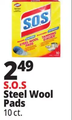 Ocean State Job Lot Clorox S.O.S Steel Wool Pads 10 Count offer