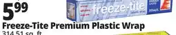 Ocean State Job Lot freeze-tite Premium Freezer Gauge Plastic Wrap 315 Sq ft offer