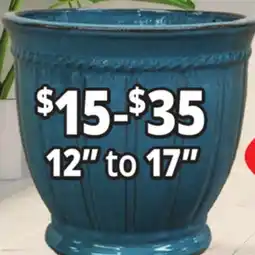 Ocean State Job Lot 12 to 17 Outdoor Glazed Ceramic Planters offer
