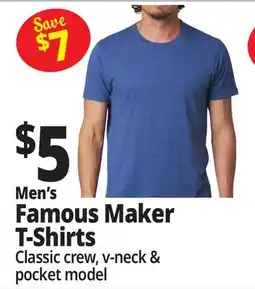 Ocean State Job Lot Men's Famous Maker T-Shirts offer