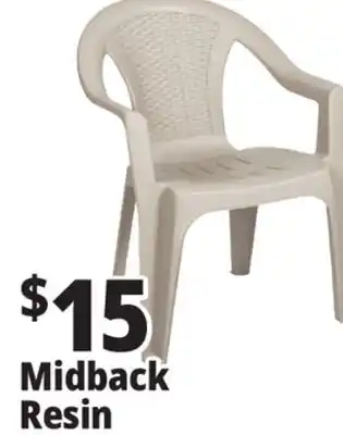 Ocean State Job Lot Midback Resin Chair offer