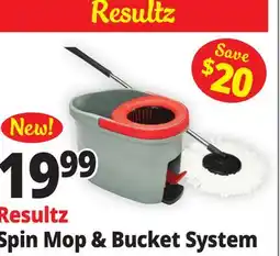 Ocean State Job Lot Resultz Spin Mop & Bucket System offer