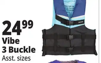 Ocean State Job Lot Vibe 3 Buckle Life Vest offer