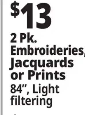 Ocean State Job Lot 2 Pk. Embroideries, Jacquards or Prints offer