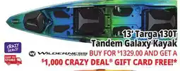 Ocean State Job Lot 13' Targa 130T Tandem Galaxy Kayak offer