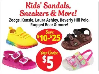 Ocean State Job Lot Kid's Sandals offer