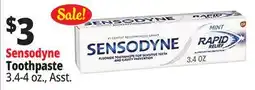 Ocean State Job Lot Sensodyne Toothpaste offer