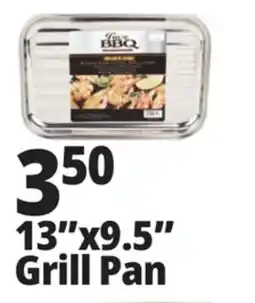 Ocean State Job Lot True BBQ Professional Stainless Steel Grill Pan 13 x 9.5 offer