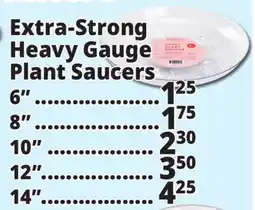 Ocean State Job Lot Extra-Strong Heavy Gauge Plant Saucers offer