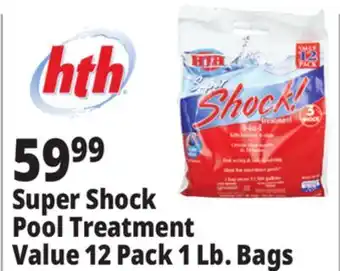 Ocean State Job Lot HTH Super Shock Pool Shock Treatment 12 Count offer