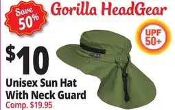 Ocean State Job Lot Unisex Sun Hat With Neck Guard offer