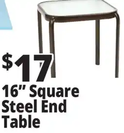 Ocean State Job Lot 16 Square Steel End Table offer