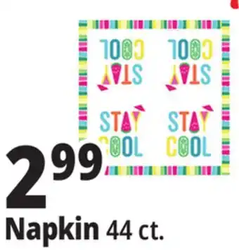 Ocean State Job Lot Napkin offer