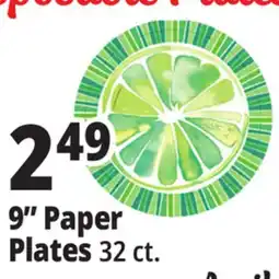 Ocean State Job Lot 9 Paper Plates offer