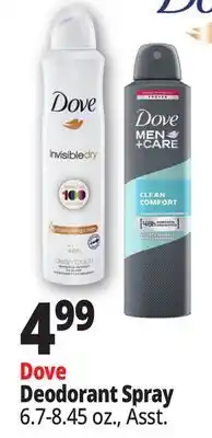 Ocean State Job Lot Dove Deodorant Spray offer
