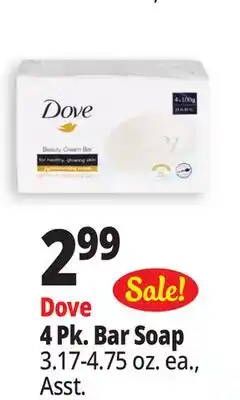 Ocean State Job Lot Dove 4 Pk. Bar Soap offer