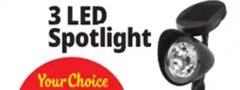 Ocean State Job Lot Outdoor Living Accents Solar LED Spotlight 12.5 offer