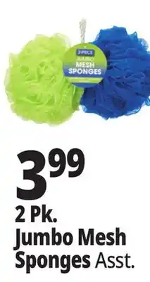 Ocean State Job Lot Jumbo Mesh Sponges 2 Count offer