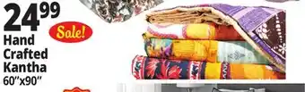 Ocean State Job Lot Handmade Kantha Quilt 60 x 90 offer