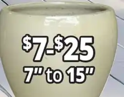 Ocean State Job Lot 7 to 15 Outdoor Glazed Ceramic Planters offer