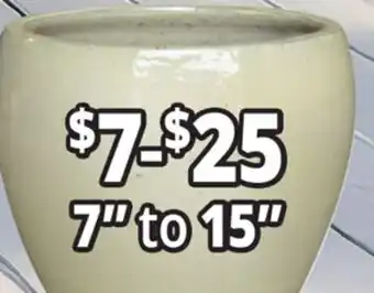 Ocean State Job Lot 7 to 15 Outdoor Glazed Ceramic Planters offer