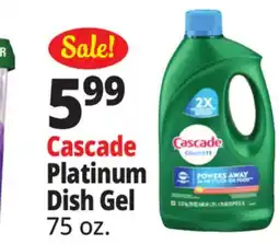 Ocean State Job Lot Cascade Complete Citrus Dishwasher Detergent with Dawn offer