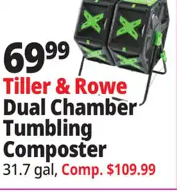 Ocean State Job Lot Tiller & Rowe Dual Chamber Tumbling Composter offer