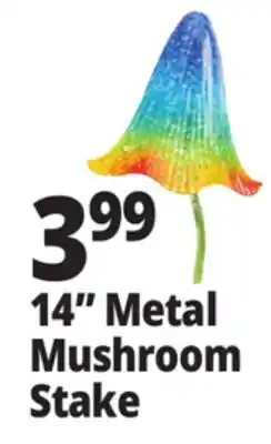 Ocean State Job Lot Outdoor Living Accents Metal Mushroom Stake 14 offer