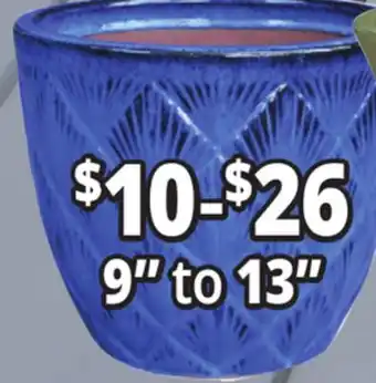 Ocean State Job Lot Outdoor Glazed Ceramic Planters offer