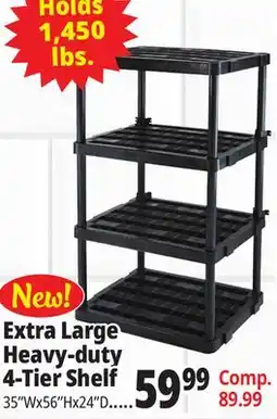Ocean State Job Lot Extra Large Heavy-duty 4-Tier Shelf offer