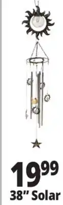 Ocean State Job Lot Solar Wind Chime 38 offer
